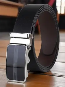 Provogue Men Textured Leather Reversible Formal Belt