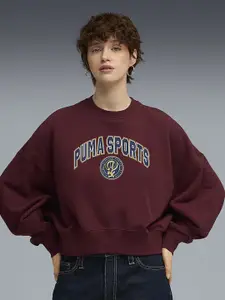 Puma Sports Legacy I! Women Oversized Crew Sweatshirt