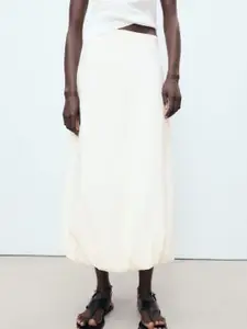 MANGO Midi Balloon Skirt