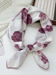 QUECY Women Floral Printed Scarf