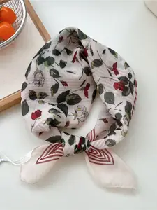 QUECY Women Printed Linen Scarves