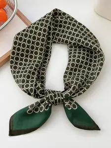 QUECY Women Geometric Printed Scarf