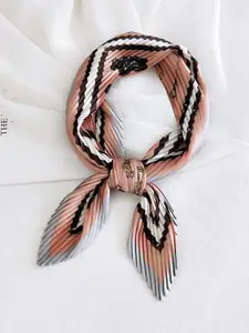 QUECY Women Self Design Printed Scarf