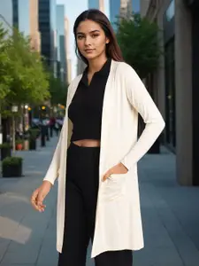 Style Quotient Long Sleeves Longline Shrug