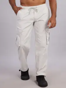 PAUL STREET Men Relaxed Baggy Parachute Trousers