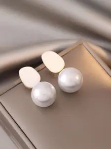 Celestique Korean Pearls Beaded Spherical Shaped Drop Earrings