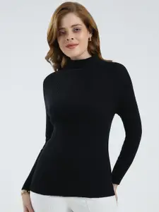 Monte Carlo Women Ribbed Turtle Neck Pullover