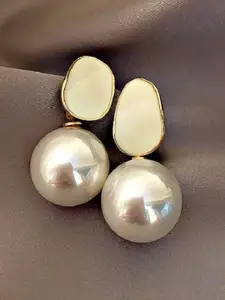 Celestique Korean Pearls Beaded Spherical Shaped Drop Earrings