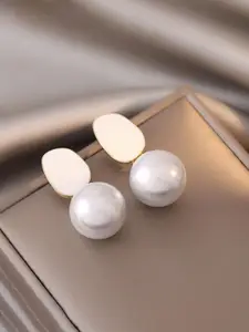 Celestique Korean Pearls Beaded Spherical Shaped Drop Earrings