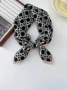 QUECY Women Self Design Printed Scarf