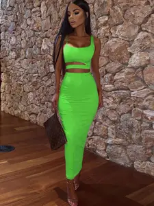 StyleCast Square Neck Top With Skirt Co-Ords