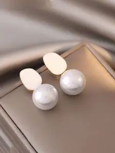 Celestique Korean Pearls Beaded Spherical Shaped Drop Earrings