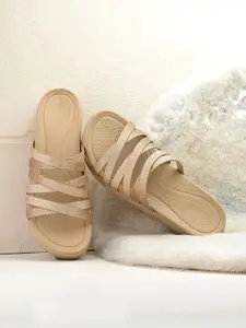 Roadster Women Embellished Open Toe Flatform Heel Sandals