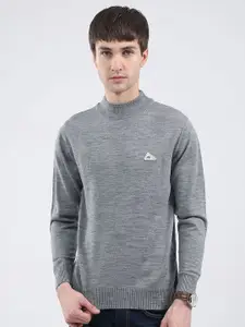 Monte Carlo Men Solid Turtle Neck Long Sleeves Pullover