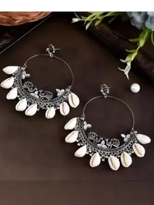 Sangria Oxidised Alloy Artificial Beads Earrings
