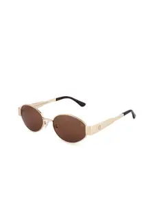 HASHTAG EYEWEAR Women Oval UV Protected Lens Sunglasses HTMS-1523642-C4