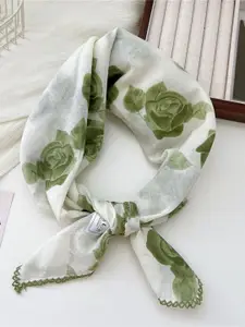 QUECY Women Floral Printed Scarf
