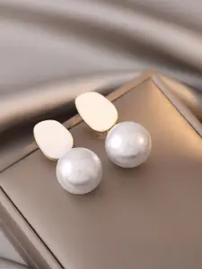 Celestique Korean Pearls Beaded Spherical Shaped Drop Earrings