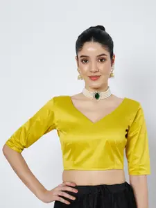flaher V Neck Saree Blouse