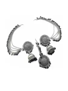 Sangria Oxidised Alloy Artificial Beads Earrings