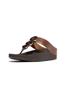 fitflop Women Leather Flatform Heel Sandals
