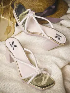 carrito Women Embellished Block Heel Sandals