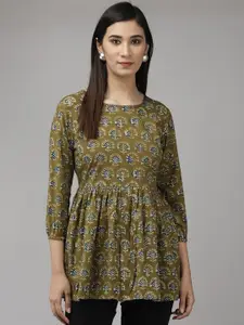 Anouk Women Ethnic Motifs Printed A-Line Regular Kurti