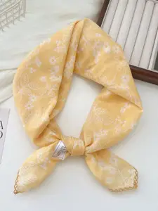 QUECY Floral Printed Scarf