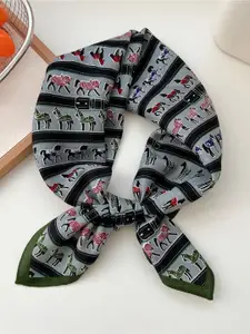 QUECY Women Conversational Printed Scarf