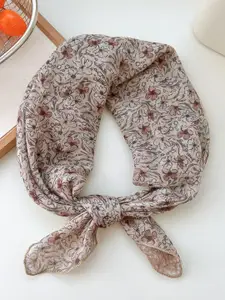 QUECY Women Floral Printed Scarf