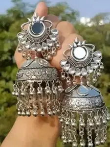 Sangria Oxidised Alloy Artificial Beads Earrings