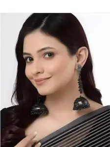 Sangria Oxidised Alloy Artificial Beads Earrings