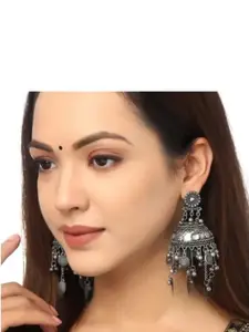 Sangria Oxidised Alloy Artificial Beads Earrings