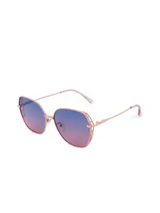 HASHTAG EYEWEAR Women Square Sunglasses with Polarised Lens SEWA-15803452
