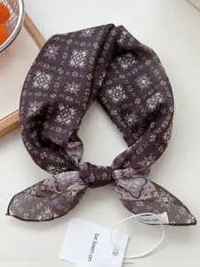 QUECY Women Self Design Printed Scarf