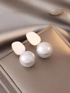 Celestique Korean Beaded Spherical Shaped Drop Earrings