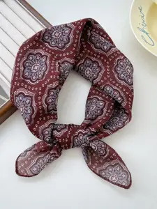 QUECY Women Self Design Printed Scarf