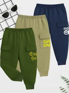 Kuchipoo Boys Cargo Joggers - Pack of 3