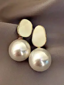 Celestique Korean Pearls Beaded Spherical Shaped Drop Earrings