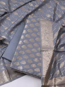 Meena Bazaar Ethnic Motifs Woven Design Unstitched Dress Material