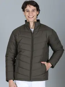 The Roadster Lifestyle Co Stand Collar Zipper Winter Jacket