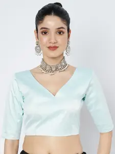 flaher V Neck Saree Blouse