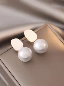 Celestique Korean Pearls Beaded Spherical Shaped Drop Earrings