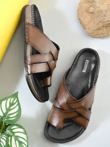 The Roadster Lifestyle Co. Men Casual Slip-On Comfort Leather Sandals