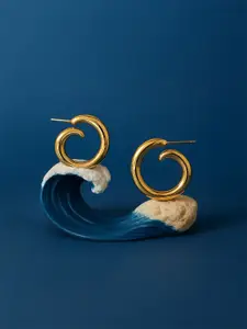 Accessorize Contemporary Shaped Half Hoop Earrings