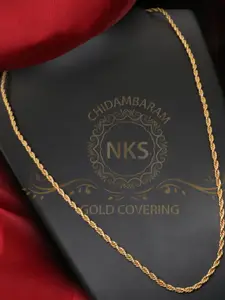Arudhras fashion jewels Gold-Plated Brass Necklace