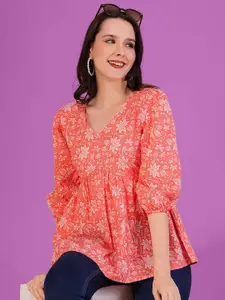 Dream Beauty Fashion Floral Printed Peplum Top