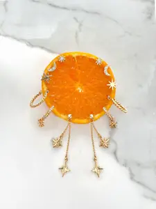 Accessorize Set Of 6 Artificial Stones Studded Floral Shaped Studs