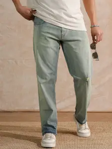 WROGN Men Comfort Wide Leg Mid-Rise Jeans