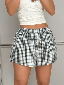 StyleCast x Revolte Women Checked Regular Fit Shorts
